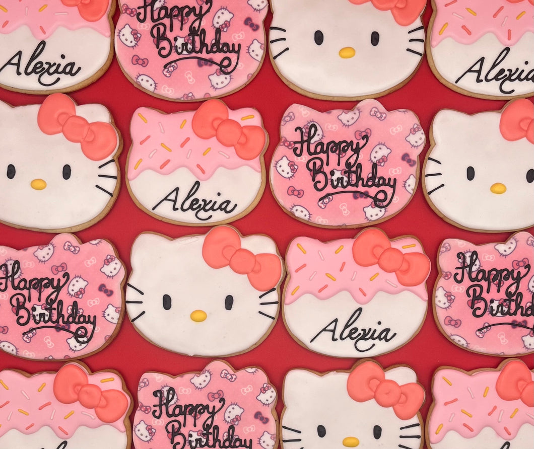 Hello Kitty Birthday Cookies