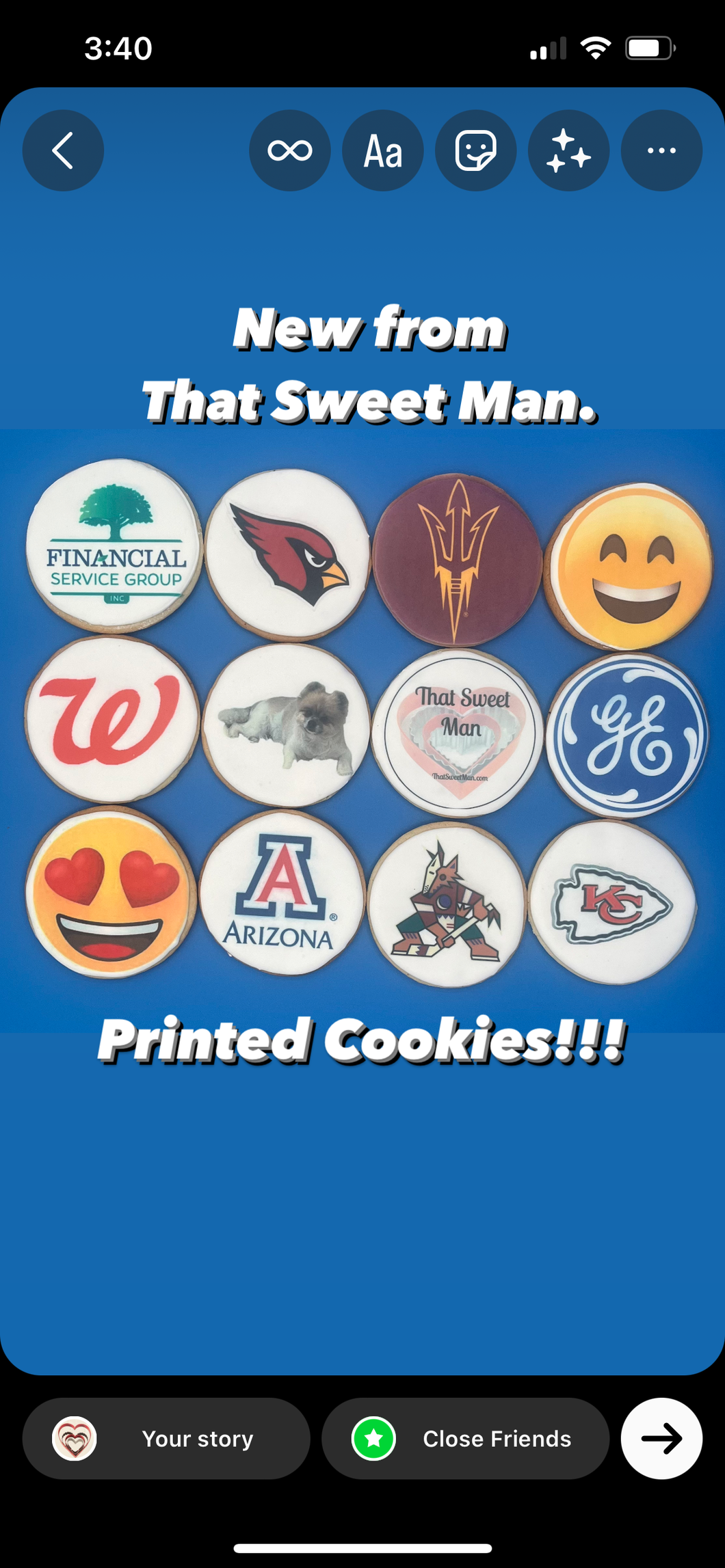 Logo/Graphic Printed Cookies